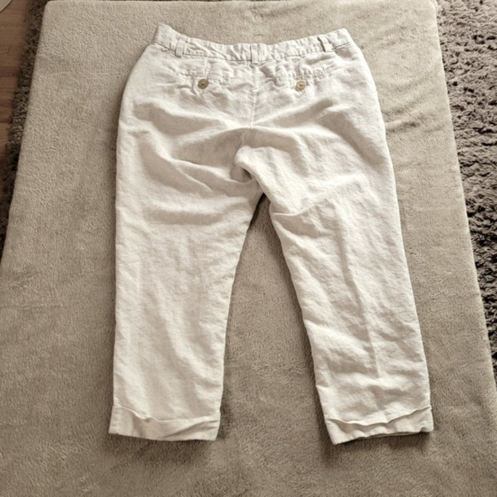 Banana Republic linen blend capris size 6 - Picture 5 of 11